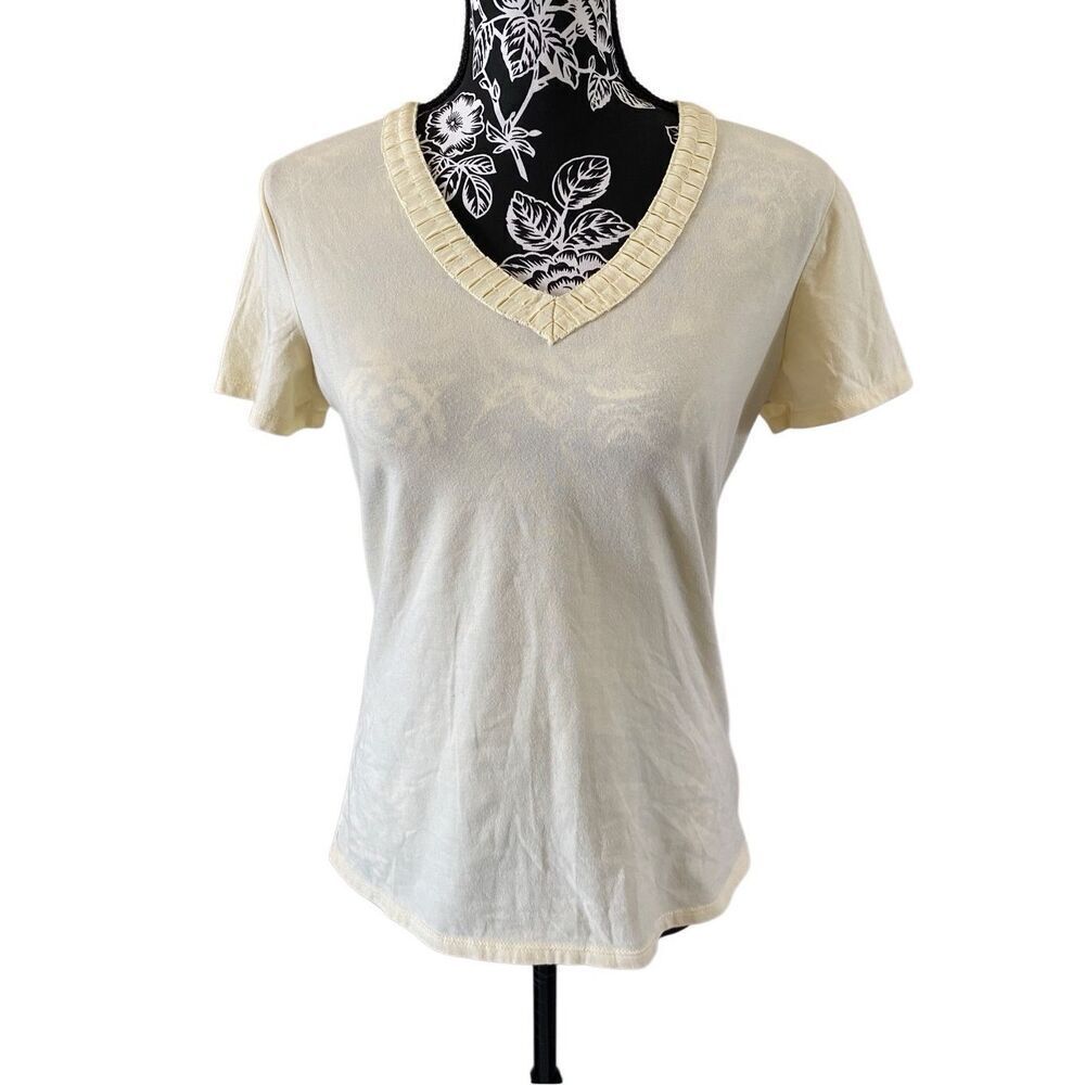 Soft Sensations V Neck T shirt Casual Lounge Loungewear Work Everyday School - Picture 2 of 12